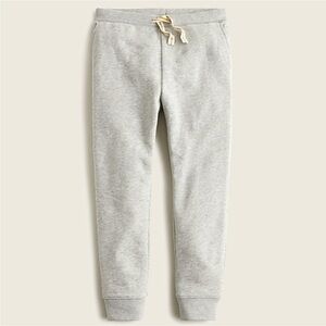 NWT J crew Boys fleeced terry sweatpants heather grey stone S (6-7)